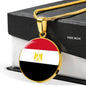 Egypt Flag Necklace Egypt Flag Stainless Steel or 18k Gold 18-22" - Express Your Love Gifts