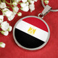 Egypt Flag Necklace Egypt Flag Stainless Steel or 18k Gold 18-22" - Express Your Love Gifts