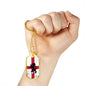 England Flag And Futbol/Soccer Necklace Stainless Steel or 18k Gold Dog Tag 24" Chain-Express Your Love Gifts