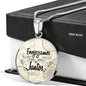 Envejezcamos Juntos Circle Necklace Stainless Steel or 18k Gold 18-22" - Express Your Love Gifts