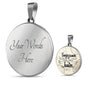 Envejezcamos Juntos Circle Necklace Stainless Steel or 18k Gold 18-22" - Express Your Love Gifts