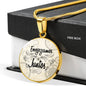 Envejezcamos Juntos Circle Necklace Stainless Steel or 18k Gold 18-22" - Express Your Love Gifts