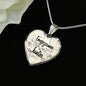 Envejezcamos Juntos Necklace Stainless Steel or 18k Gold Heart Pendant 18-22" - Express Your Love Gifts