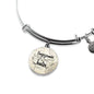 Envejezcamos Juntos Stainless Steel or 18k Gold Circle Bangle Bracelet - Express Your Love Gifts