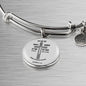 Ephesians 6:11-18 Christian Verse Gift Ephesians Stainless Steel or 18k Gold Circle Bangle Bracelet - Express Your Love Gifts