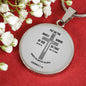 Ephesians 6:1118 Circle Necklace Stainless Steel or 18k Gold 18-22" - Express Your Love Gifts