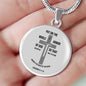 Ephesians 6:1118 Circle Necklace Stainless Steel or 18k Gold 18-22" - Express Your Love Gifts