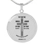 Ephesians 6:1118 Circle Necklace Stainless Steel or 18k Gold 18-22" - Express Your Love Gifts