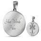 Ephesians 6:1118 Circle Necklace Stainless Steel or 18k Gold 18-22" - Express Your Love Gifts