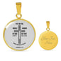 Ephesians 6:1118 Circle Necklace Stainless Steel or 18k Gold 18-22" - Express Your Love Gifts