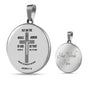 Ephesians 6:1118 Circle Necklace Stainless Steel or 18k Gold 18-22" - Express Your Love Gifts