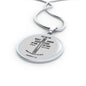Ephesians 6:1118 Circle Necklace Stainless Steel or 18k Gold 18-22" - Express Your Love Gifts