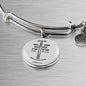 Ephesians 6:1118 Stainless Steel or 18k Gold Circle Bangle Bracelet - Express Your Love Gifts