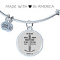 Ephesians 6:1118 Stainless Steel or 18k Gold Circle Bangle Bracelet - Express Your Love Gifts