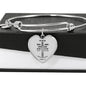 Ephesians 6:1118 Stainless Steel or 18k Gold Heart Bangle Bracelet - Express Your Love Gifts