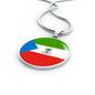 Equatorial Guinea Flag Necklace Equatorial Guinea Flag Stainless Steel or 18k Gold 18-22" - Express Your Love Gifts