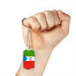 Equatorial Guinea Flag Necklace Equatorial Guinea Flag Stainless Steel or 18k Gold Dog Tag 24" - Express Your Love Gifts