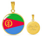 Eritrea Flag Necklace Eritrea Flag Stainless Steel or 18k Gold 18-22" - Express Your Love Gifts
