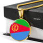 Eritrea Flag Necklace Eritrea Flag Stainless Steel or 18k Gold 18-22" - Express Your Love Gifts