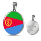 Eritrea Flag Necklace Eritrea Flag Stainless Steel or 18k Gold 18-22" - Express Your Love Gifts