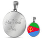 Eritrea Flag Necklace Eritrea Flag Stainless Steel or 18k Gold 18-22" - Express Your Love Gifts