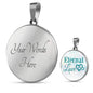 Eternal Love Circle Necklace Stainless Steel or 18k Gold 18-22" - Express Your Love Gifts