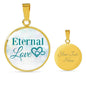 Eternal Love Circle Necklace Stainless Steel or 18k Gold 18-22" - Express Your Love Gifts