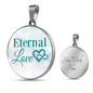 Eternal Love Circle Necklace Stainless Steel or 18k Gold 18-22" - Express Your Love Gifts