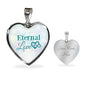 Eternal Love Necklace Stainless Steel or 18k Gold Heart Pendant 18-22" - Express Your Love Gifts