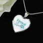 Eternal Love Necklace Stainless Steel or 18k Gold Heart Pendant 18-22" - Express Your Love Gifts