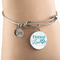 Eternal Love Stainless Steel or 18k Gold Circle Bangle Bracelet - Express Your Love Gifts