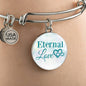 Eternal Love Stainless Steel or 18k Gold Circle Bangle Bracelet - Express Your Love Gifts