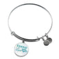 Eternal Love Stainless Steel or 18k Gold Circle Bangle Bracelet - Express Your Love Gifts