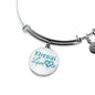 Eternal Love Stainless Steel or 18k Gold Circle Bangle Bracelet - Express Your Love Gifts