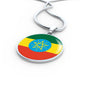 Ethiopia Flag Necklace Ethiopia Flag Stainless Steel or 18k Gold 18-22" - Express Your Love Gifts