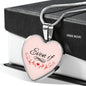 Even If Necklace Stainless Steel or 18k Gold Heart Pendant 18-22"-Express Your Love Gifts