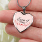 Even If Necklace Stainless Steel or 18k Gold Heart Pendant 18-22"-Express Your Love Gifts