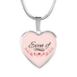 Even If Necklace Stainless Steel or 18k Gold Heart Pendant 18-22"-Express Your Love Gifts