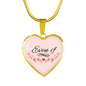Even If Necklace Stainless Steel or 18k Gold Heart Pendant 18-22"-Express Your Love Gifts