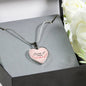 Even If Necklace Stainless Steel or 18k Gold Heart Pendant 18-22"-Express Your Love Gifts