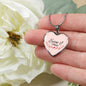 Even If Necklace Stainless Steel or 18k Gold Heart Pendant 18-22"-Express Your Love Gifts