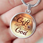 James 1:17 Perfect Gift Circle Necklace Stainless Steel or 18k Gold 18-22" - Express Your Love Gifts