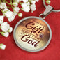 James 1:17 Perfect Gift Circle Necklace Stainless Steel or 18k Gold 18-22" - Express Your Love Gifts