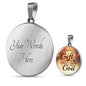 James 1:17 Perfect Gift Circle Necklace Stainless Steel or 18k Gold 18-22" - Express Your Love Gifts