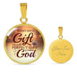 James 1:17 Perfect Gift Circle Necklace Stainless Steel or 18k Gold 18-22" - Express Your Love Gifts