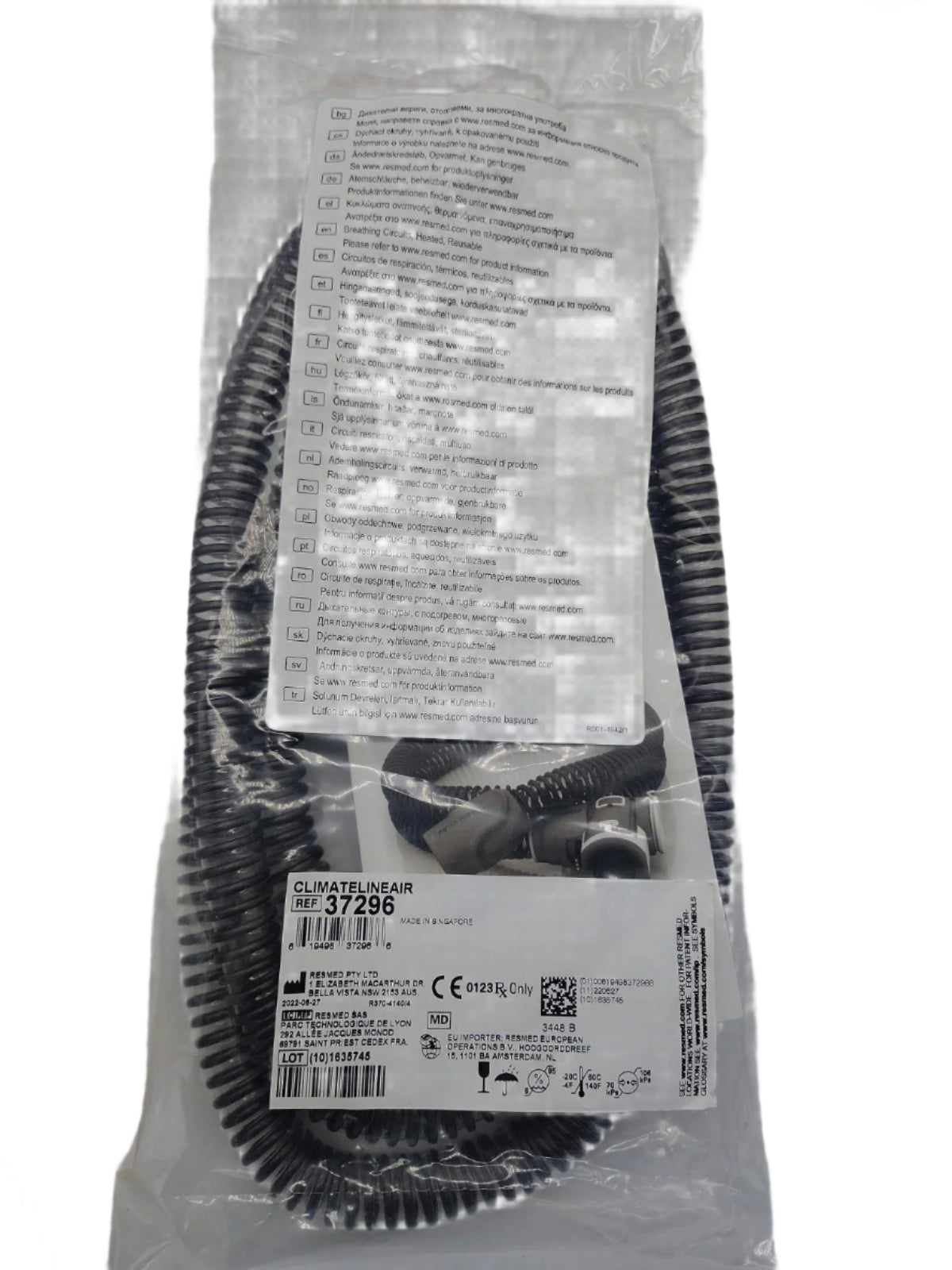 ResMed ClimateLine Air Heated CPAP Tubing 37296 | 6 ft 6 in Hose | Pack of 5 (New Sealed)-Express Your Love Gifts