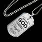 Faith Ask Until God Necklace Stainless Steel or 18k Gold Dog Tag 24" Chain-Express Your Love Gifts