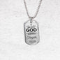 Faith Ask Until God Necklace Stainless Steel or 18k Gold Dog Tag 24" Chain-Express Your Love Gifts