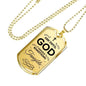 Faith Ask Until God Necklace Stainless Steel or 18k Gold Dog Tag 24" Chain-Express Your Love Gifts