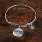 Faith Ask Until God Stainless Steel or 18k Gold Circle Bangle Bracelet - Express Your Love Gifts